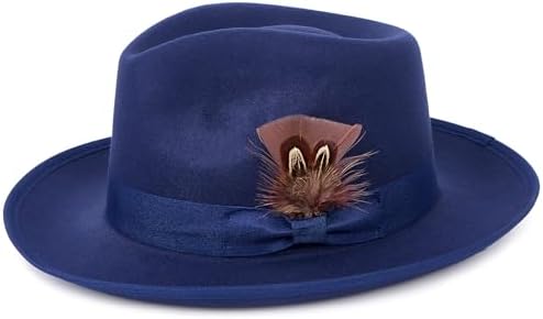 Bailey of Hollywood Men's Tate Fedora, Black, Small at Amazon